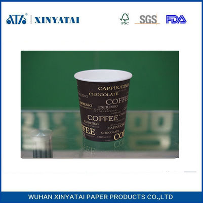 Çin 9 oz Biyobozunur Tek Duvar Sıcak Takeaway Çay / Kahve / İçecek Kağıt bardaklar İçecek Tedarikçi