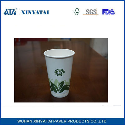 Çin Sıcak içecek için Çevre dostu Geri Dönüşümlü Kağıt Bardaklar 16 oz Çift Duvar Kağıdı Kahve Fincanları Tedarikçi