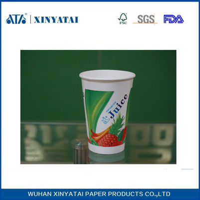 Çin Geri dönüşümlü Soğuk İçecek Kağıt Bardaklar Tek Kahve Fincanları Özel Baskılı Logo Tedarikçi