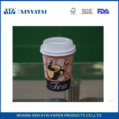Çin 22 oz Özel Geçirimsiz Tek Soğuk Coffee Shop için Kapaklı kağıt içecek bardak Tedarikçi