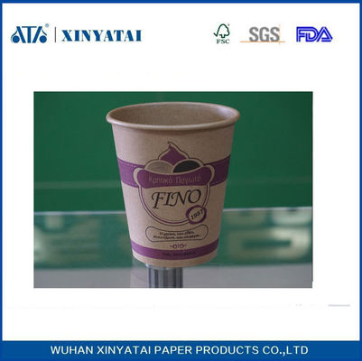 Çin Adyabatik Özel Baskılı Kağıt Kahve Fincanları PE kaplama kağıdı ile Tek Çay Bardaklar 12oz Tedarikçi