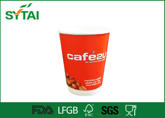 Çin Tek kullanımlık Hot Coffee İçecek Çift Cidarlı Kağıt Bardaklar 4oz 24 oz için Tedarikçi