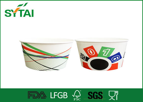 Çin Özelleştirilmiş Food Grade Dondurma Kağıt Bardaklar, Tek Kağıt Bowl 16oz 520mL Tedarikçi