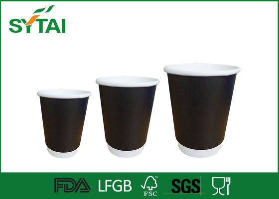 Çin Kahve 10oz Kahverengi Kraft Kağıt Bardaklar, Çift Cidarlı Kağıt Espresso Bardaklar Tedarikçi