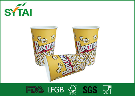 Çin Ofset veya Flekso Baskı ile Çevre dostu 32oz Kağıt Popcorn Kovalar / Popcorn Bardaklar Tedarikçi