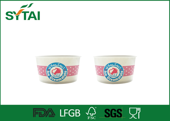 Çin Riginal Odun Hamuru Yoğurt / dondurma kağıt bardak Özelleştirilebilir Tedarikçi