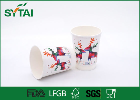 Çin Beyaz Özel Logo Noel için İzoleli Tek Çift Duvar Kağıdı Kahve Fincanları Tedarikçi
