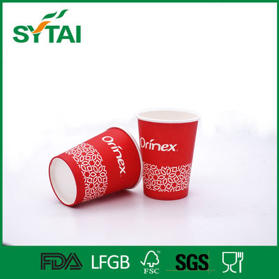 Çin İçecek tek kullanımlık tek duvar kağıdı benzersiz kırmızı renk kullanımı-çevre su bardağı Tedarikçi