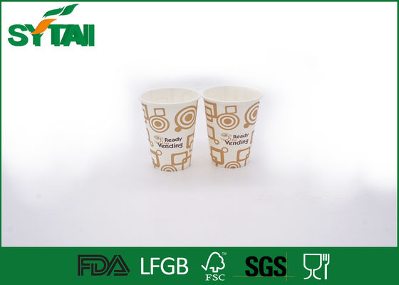 Çin Kapaklı Çift Duvar Tek Kullanımlı Kahve Fincanları / Basılı Kağıt Bardak Logo Özel Boyutlu Tedarikçi