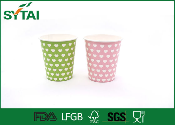 Çin Tek Kullanımlık Atıştırmalık Kağıt Bardaklar, biyolojik olarak bozunabilir kahve fincanı Tekli PE Kaplı Tedarikçi
