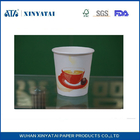 Çin Çift Cidarlı Kağıt Kahve Fincanı, İzoleli Kağıt Espresso Kupaları Kaplamalı Tek Kullanımlık PE Fabrika