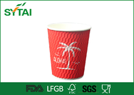 Çin Kahve, Kağıt İçecek Kupaları için 4oz Shinning Duvar Elmas Dalgalanma Kağıt Bardaklar Fabrika