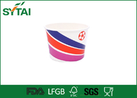 32OZ Renkli Kağıt Dondurma Bardakları Çift PE Kaplı Tebrik Kullanımı