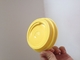 80mm Çap Plastik Sarı Tek Kağıt Kupaları için Bardaklar Kapaklar İçme Tedarikçi