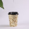 Adyabatik özel kağıt kahve bardağı kapaklı, kapakları ile tek kullanımlık kahve fincanı Tedarikçi