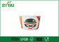 16 Oz Logo Baskı Tek Dondurma Konteynerler Kağıt Food Grade Tedarikçi