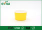 Basit Özelleştirilmiş Sarı Kağıt Dondurma Çanaklar Tek Logo Baskılı Tedarikçi