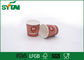 Logo Baskılı Sıcak İçecek Kağıt Bardak / Çift PE Kaplamalı Kağıtlı Tek Kullanımlı Çay Bardakları Tedarikçi